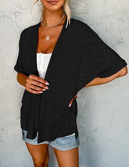 ⏰️Seasonal Sale 50% Off Now!  🔥2026 New Stylish Flowy Short Sleeve Cardigan