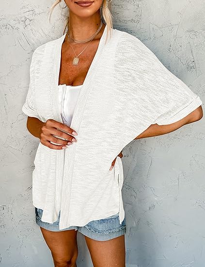 ⏰️Seasonal Sale 50% Off Now!  🔥2026 New Stylish Flowy Short Sleeve Cardigan