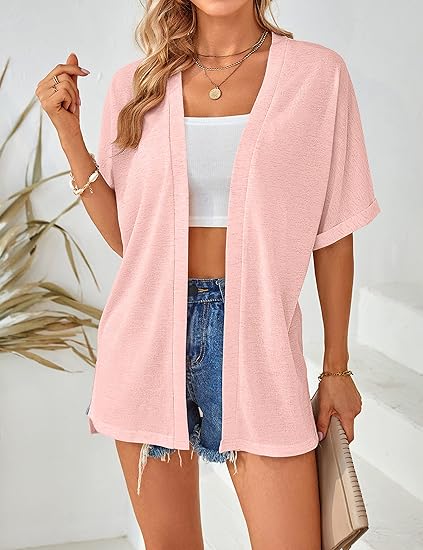 ⏰️Seasonal Sale 50% Off Now!  🔥2026 New Stylish Flowy Short Sleeve Cardigan