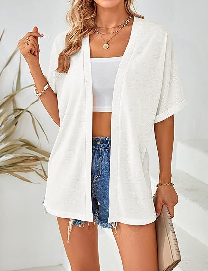 ⏰️Seasonal Sale 50% Off Now!  🔥2026 New Stylish Flowy Short Sleeve Cardigan