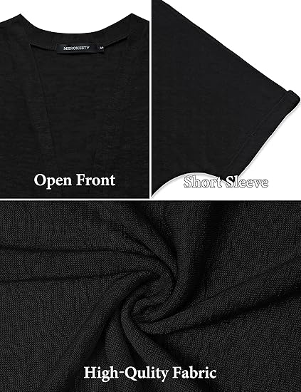⏰️Seasonal Sale 50% Off Now!  🔥2026 New Stylish Flowy Short Sleeve Cardigan