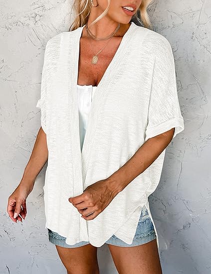 ⏰️Seasonal Sale 50% Off Now!  🔥2026 New Stylish Flowy Short Sleeve Cardigan