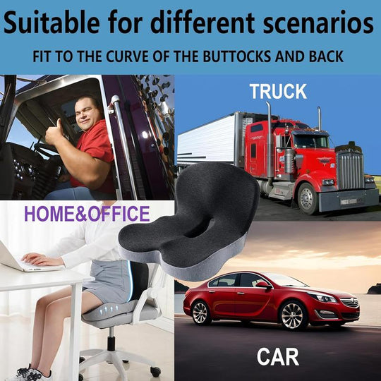 🔥Non-Slip Memory Foam Seat 💺For the most comfortable driving💕