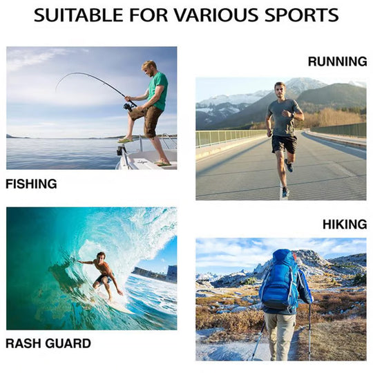 Men's Swim & Outdoor UPF 50+ Sun Shirt ，Lightweight SPF 50 UV Protection Hoodie