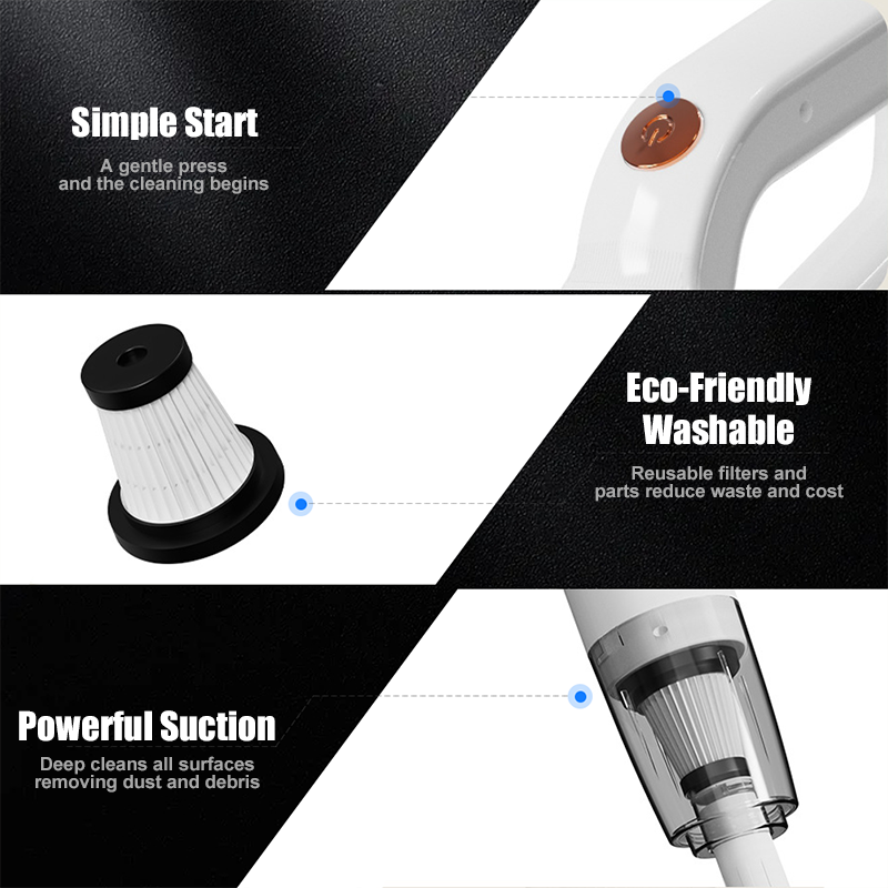 Producttitel: Aspiradora Inalámbrica 2 en 1 de Alta Potencia