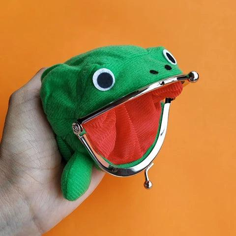 Cute Frog-Shaped Coin Purse