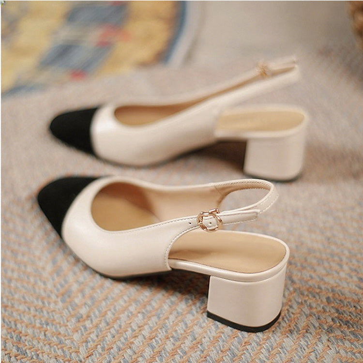 Γυναικεία κλασική στρογγυλή αντλία slingback