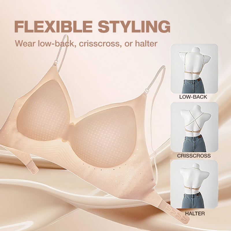 💞Deep V Low Back Backless Bra for A/B/C Cup - Seamless Invisible Bra