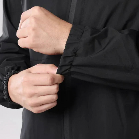 🔥LAST DAY SALE- 50% OFF⛰️Men's Plain Waterproof Windproof Drawstring Zip Up Hooded Jacket