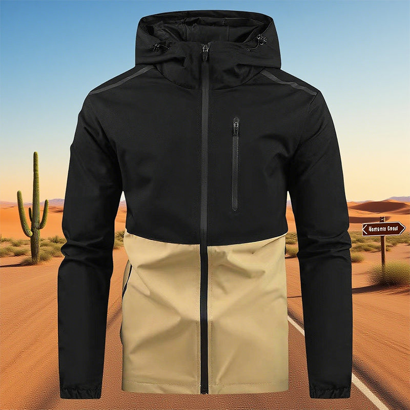 🍂 Easy Everyday Comfort | Men's Color-Block Hooded Windproof Jacket