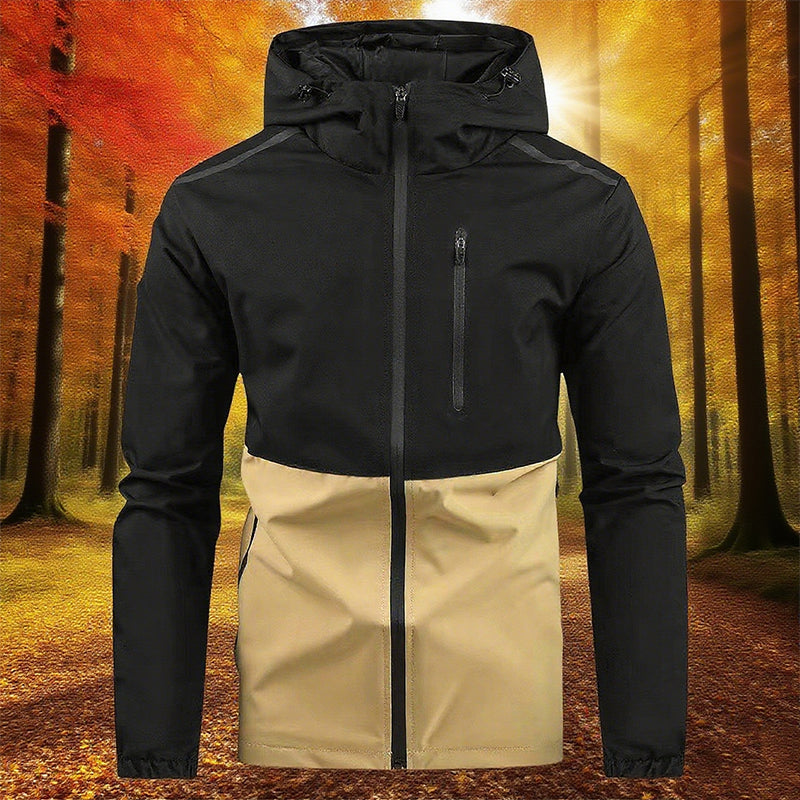 🍂 Easy Everyday Comfort | Men's Color-Block Hooded Windproof Jacket