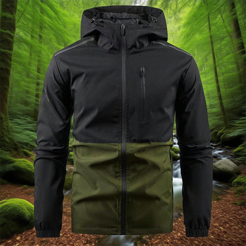 🍂 Easy Everyday Comfort | Men's Color-Block Hooded Windproof Jacket