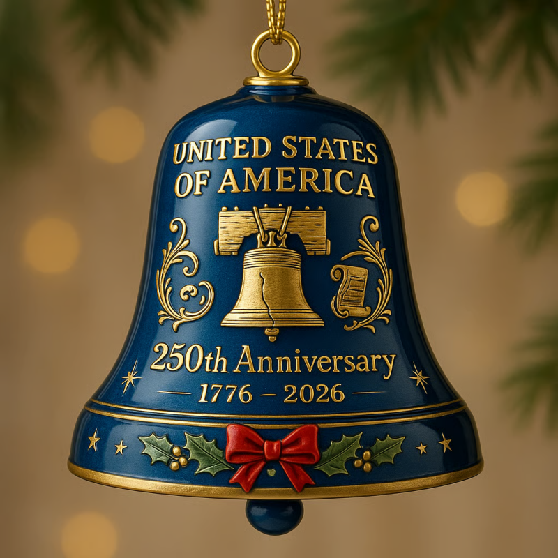 🔥United States 250th Anniversary Bell Ornament📢📢Flash Sale: Ending in 3 Hours!⏰⏰