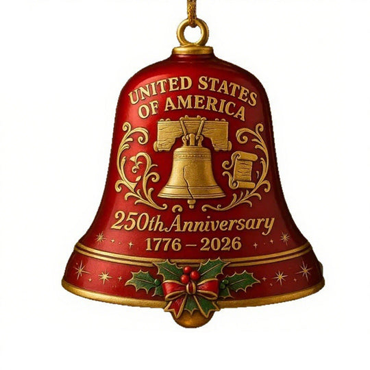 🔥United States 250th Anniversary Bell Ornament📢📢Flash Sale: Ending in 3 Hours!⏰⏰