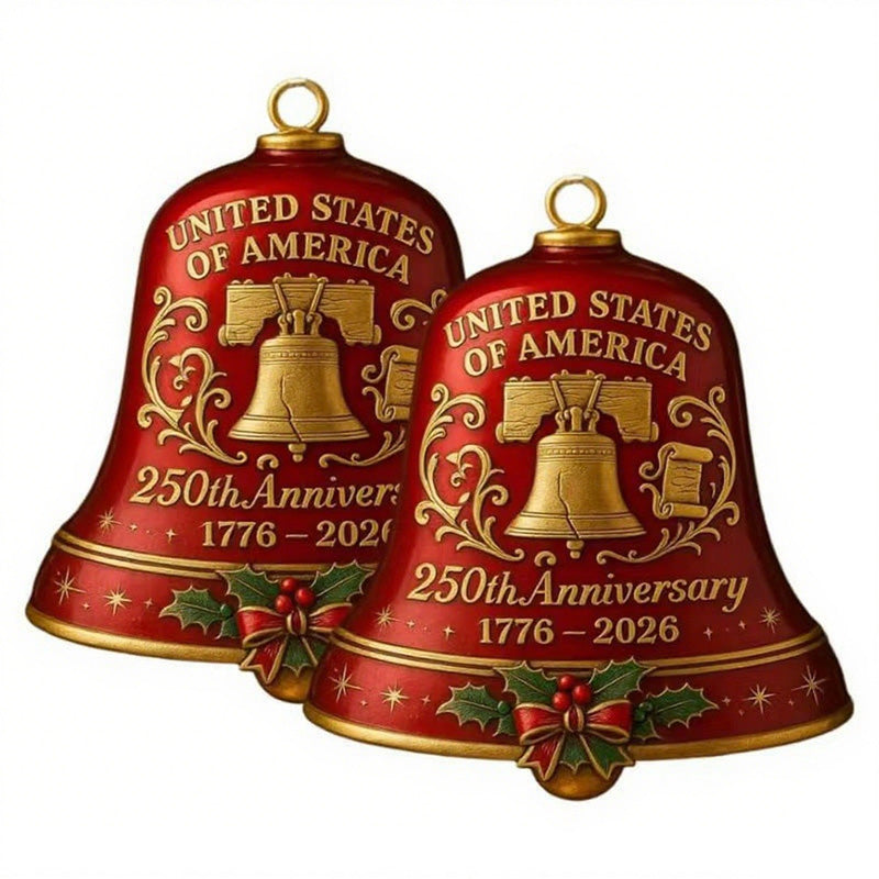 🔥United States 250th Anniversary Bell Ornament📢📢Flash Sale: Ending in 3 Hours!⏰⏰