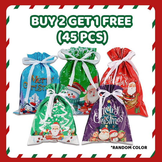 🔥🎅🎁Christmas Gift Bag With Drawstring