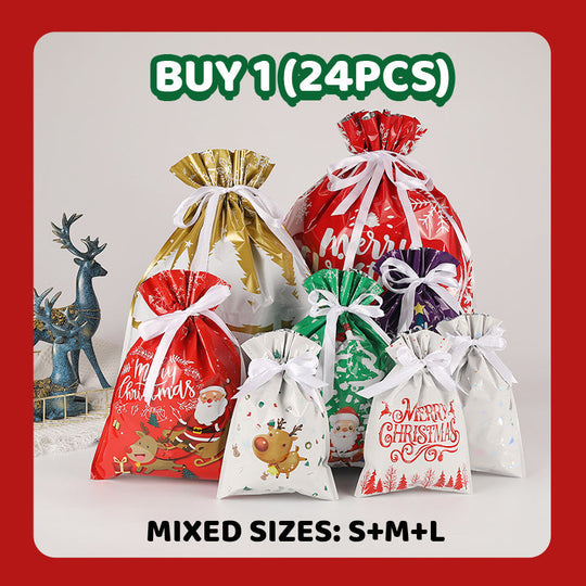 🔥🎅🎁Christmas Gift Bag With Drawstring