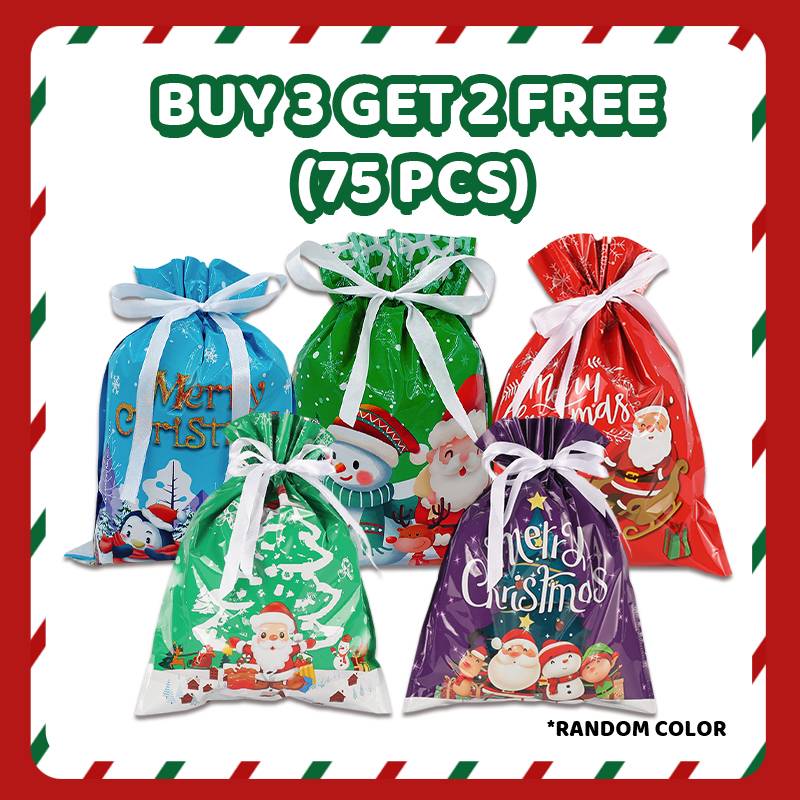 🔥🎅🎁Christmas Gift Bag With Drawstring