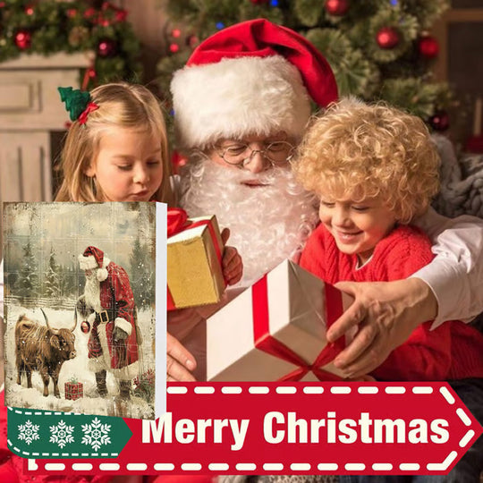 🎅Christmas Sale 50% OFF!!🎄50K+ SOLD! 🎁✨Advent Calendar with Highland Cow Design💕