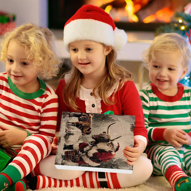 🎅Christmas Sale 50% OFF!!🎄50K+ SOLD! 🎁✨Advent Calendar with Highland Cow Design💕