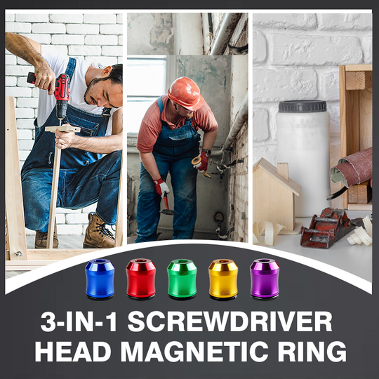 🛠️Final 3 hours Buy 1 Get 1 Free!! 🛠️ 3-in-1 Screwdriver Head Magnetic Ring