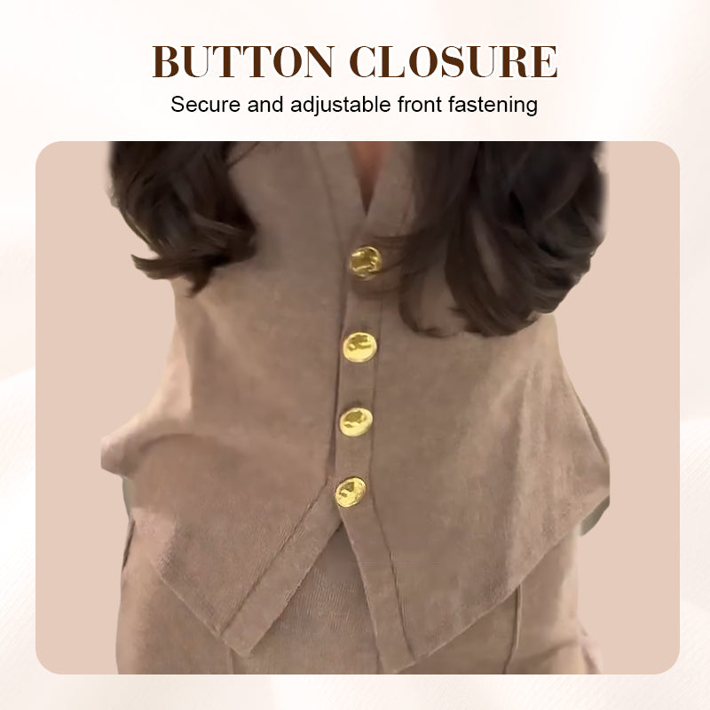 Women's V-Neck Knit Cardigan & Pants Set