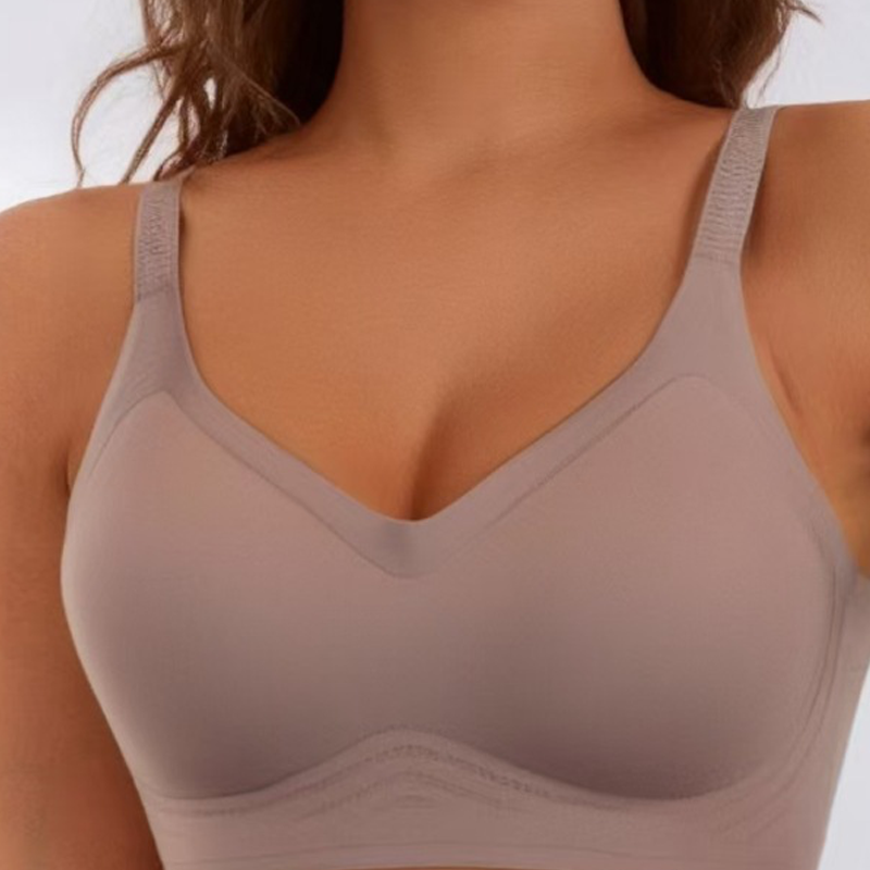 OEAK Womens Seamless Jelly Bra No Underwire Comfort Push Up Bras Buttery Soft Wireless Full Coverage Sport Everyday Bra