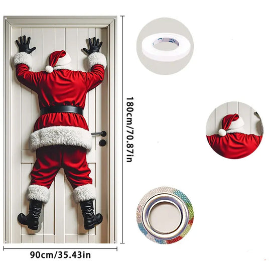 Christmas Door Backdrop Decoration Banner