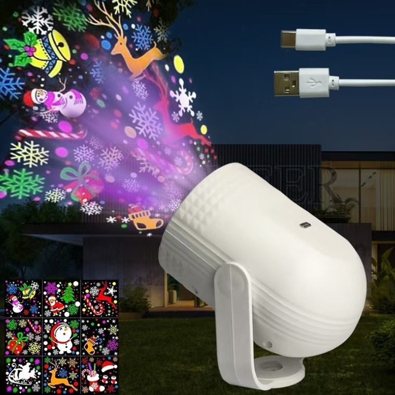 ⏰Christmas Limited Sale!!🎄60K+ SOLD! 🎁✨Christmas Pattern USB LED Projection Light
