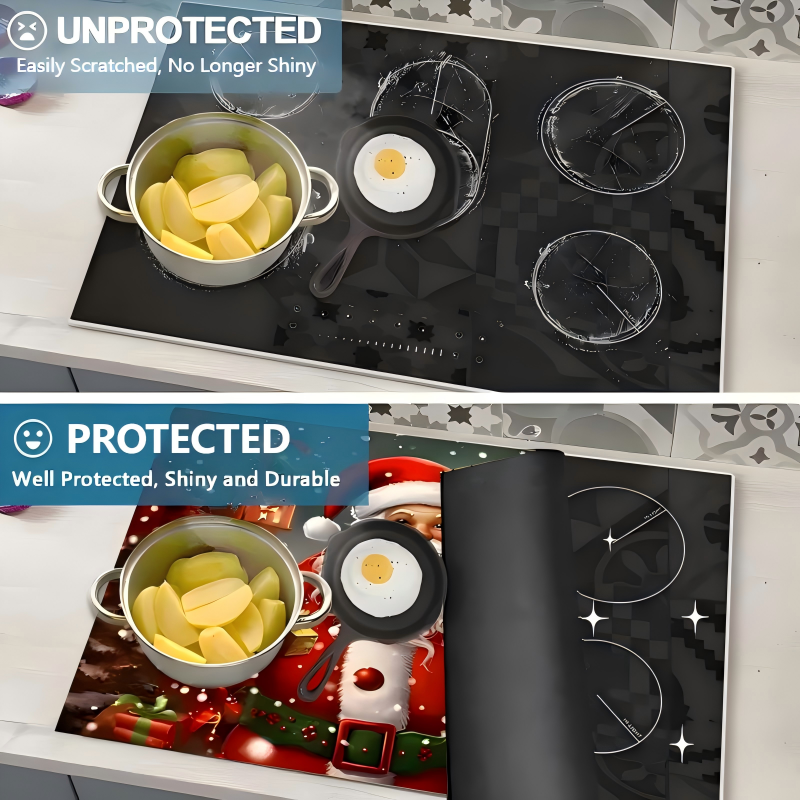 Christmas Themed Stove Top Protector Mat