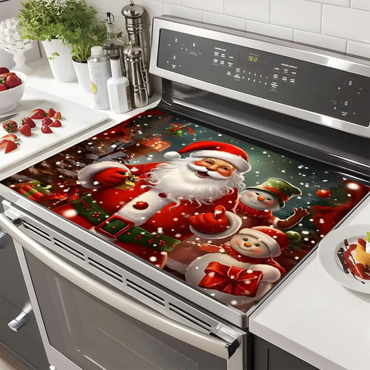 Christmas Themed Stove Top Protector Mat