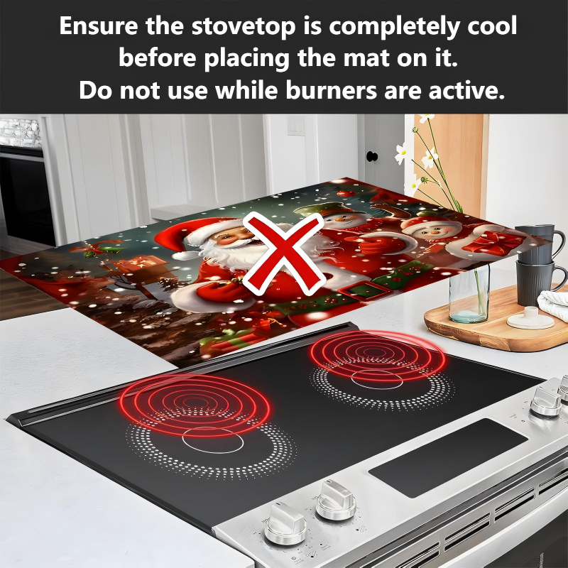 Christmas Themed Stove Top Protector Mat