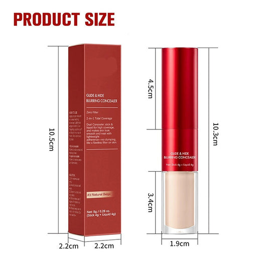 💄Dubbelsidig, långvarig och lätt concealer
