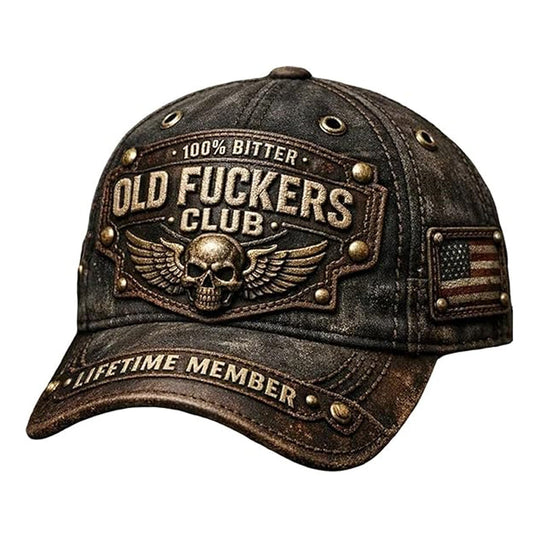 🎁Old Fuckers Club Vintage Embroidered Cap