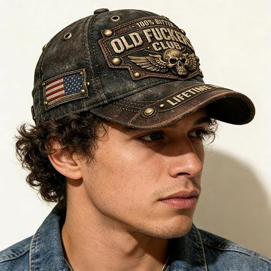 🎁Old Fuckers Club Vintage Embroidered Cap