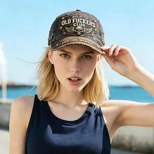🎁Old Fuckers Club Vintage Embroidered Cap