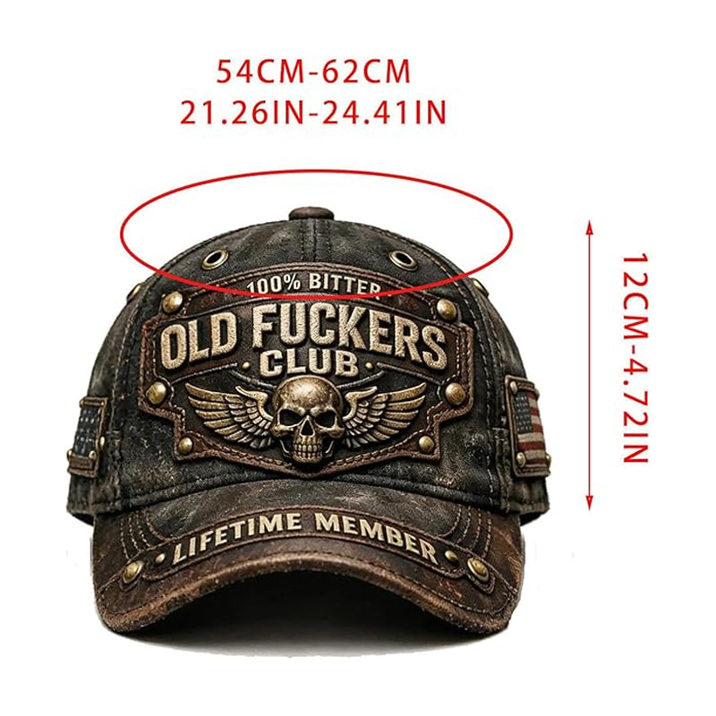 🎁Old Fuckers Club Vintage Embroidered Cap