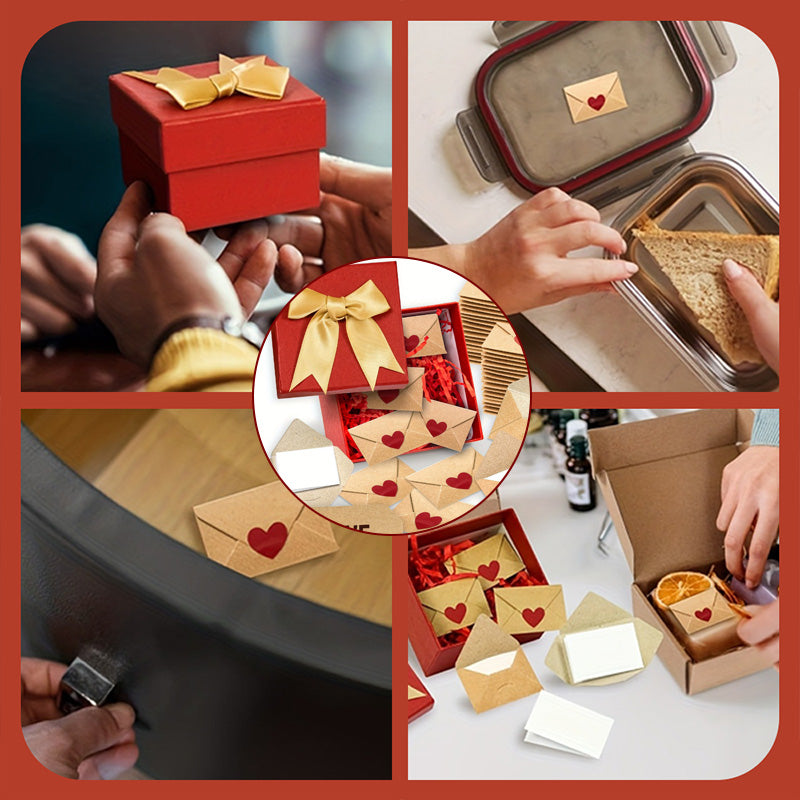 Alla hjärtans gör-det-själv-minikort och klistermärken