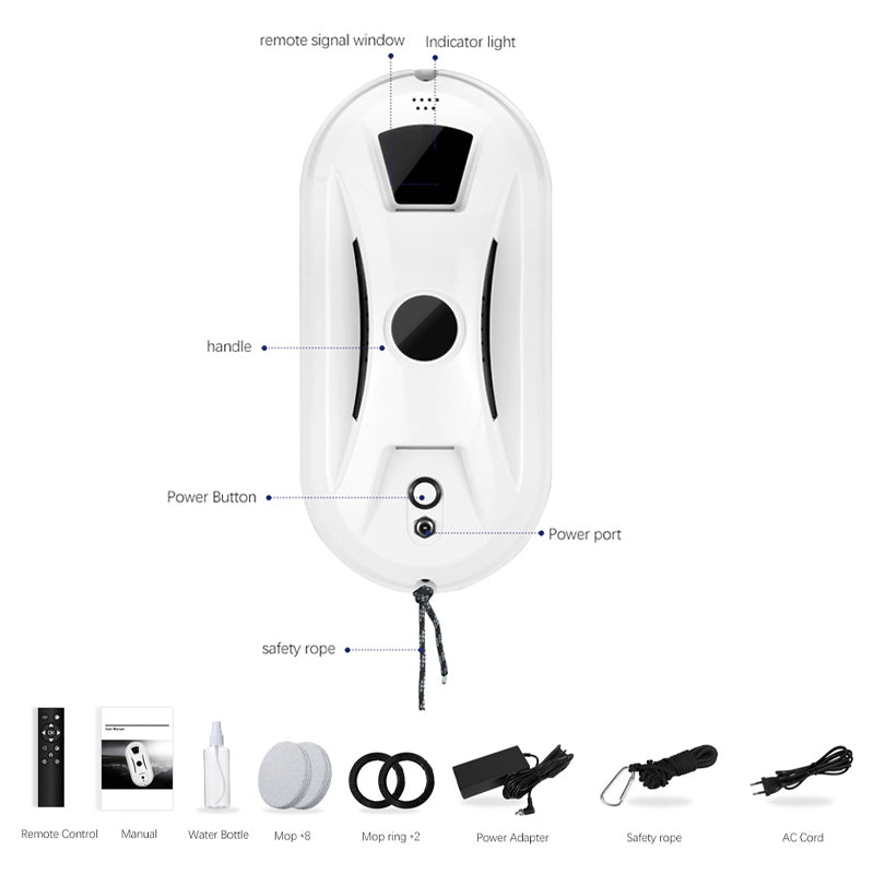 🤖 50% OFF NOW! 🪟 Automatic Smart Window Cleaning Robot – Edge Detection, Smart Spray & Streak-Free Shine ✨