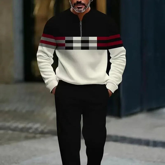 ⏰🔥LIMITED TIME 50% OFF & FREE SHIPPING!🔥80K+ SOLD!🧵 Men's Graphic Print Pullover & Pants Set – Bold streetwear style. Ultimate comfort for lounging or errands👖