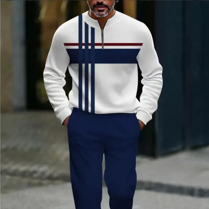 ⏰🔥LIMITED TIME 50% OFF & FREE SHIPPING!🔥80K+ SOLD!🧵 Men's Graphic Print Pullover & Pants Set – Bold streetwear style. Ultimate comfort for lounging or errands👖