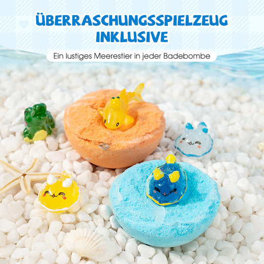 🔥12 PCS/Pack🛁 Natural Bath Bombs for Kids with Mega Bubbles & Surprise Inside 🥚✨