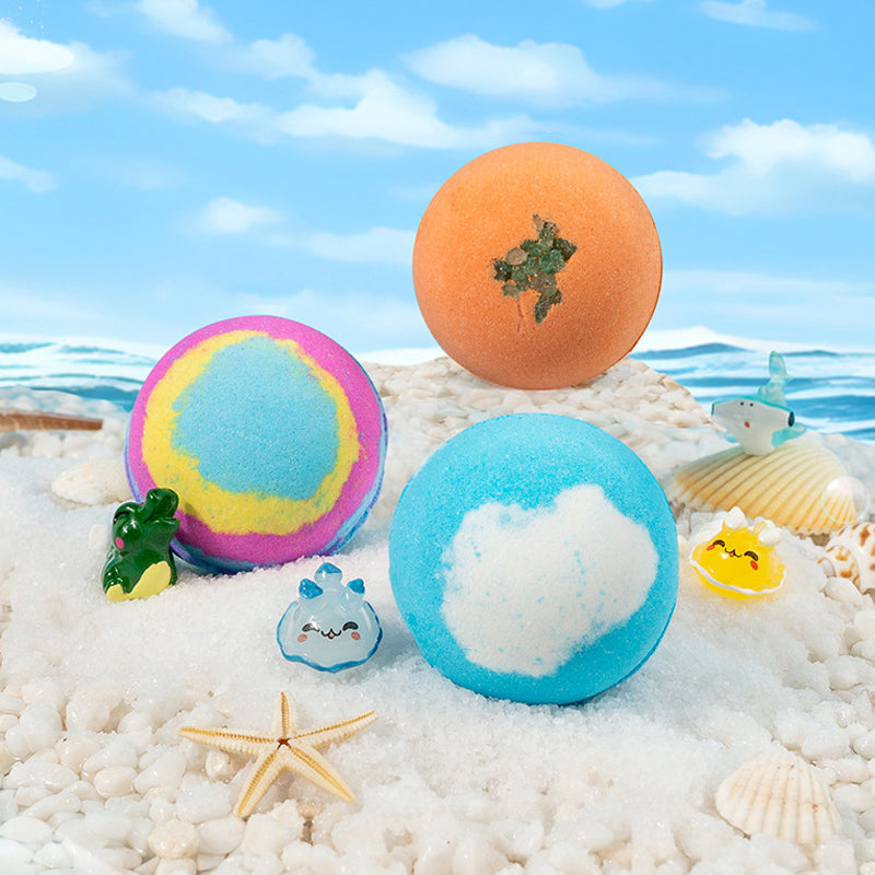 🔥12 PCS/Pack🛁 Natural Bath Bombs for Kids with Mega Bubbles & Surprise Inside 🥚✨