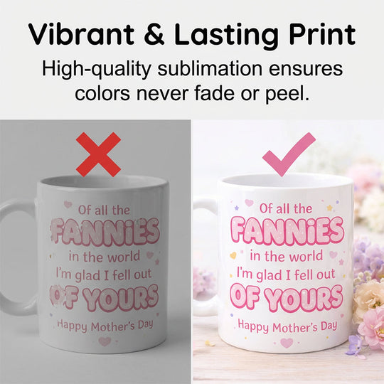 💝Funny Mother's Day Mug for Mom – 11oz Ceramic, Humorous Message & Dishwasher Safe 🎁