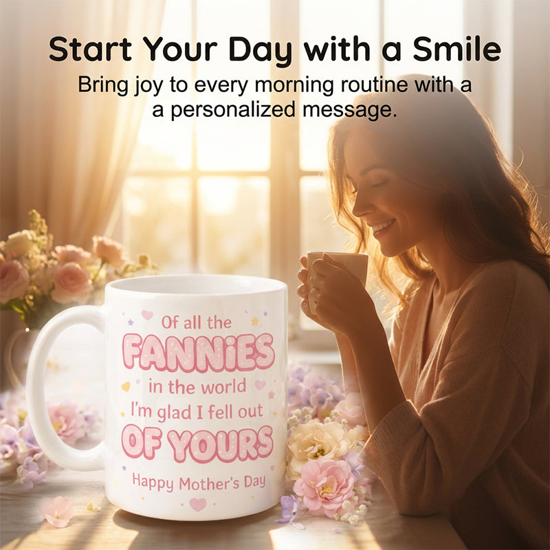 💝Funny Mother's Day Mug for Mom – 11oz Ceramic, Humorous Message & Dishwasher Safe 🎁