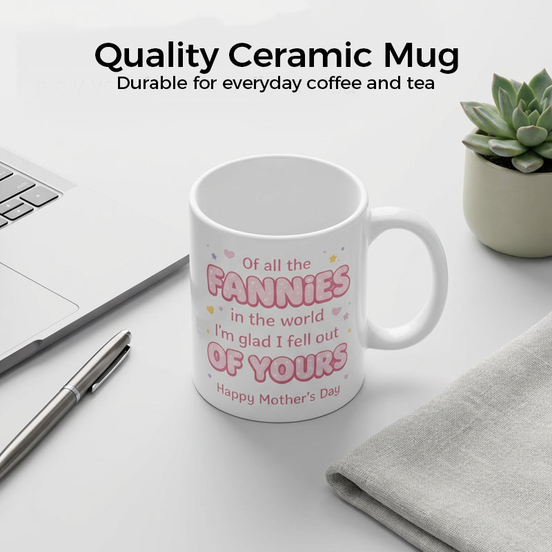 💝Funny Mother's Day Mug for Mom – 11oz Ceramic, Humorous Message & Dishwasher Safe 🎁