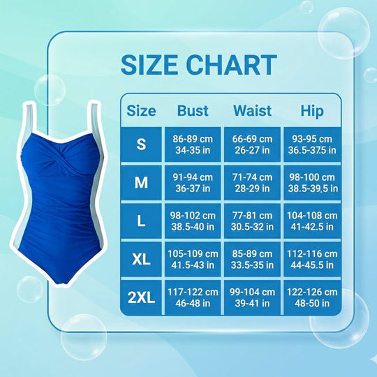 🔥LIMITED TIME 50% OFF!🩱Ruched One-Piece Swimsuit – Tummy Control & Twisted Front Design