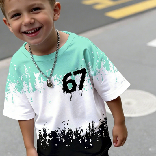 ⏳50% OFF NOW !!⏰Boys' 3D Print T-Shirt & Shorts Set