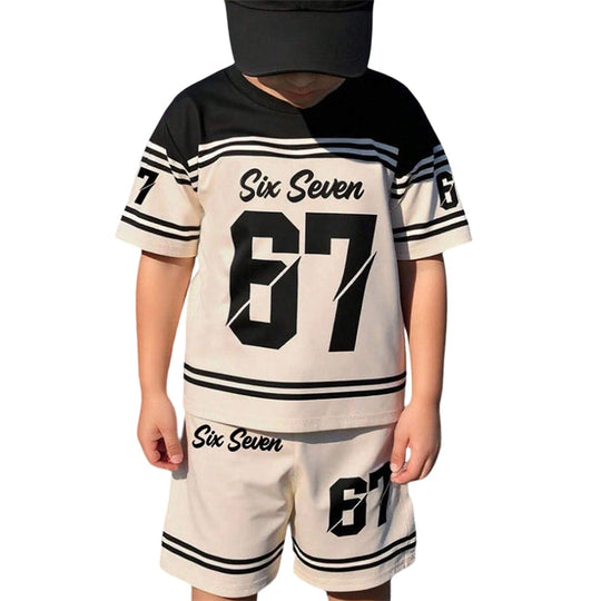 ⏳50% OFF NOW !!⏰Boys' 3D Print T-Shirt & Shorts Set