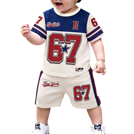 ⏳50% OFF NOW !!⏰Boys' 3D Print T-Shirt & Shorts Set